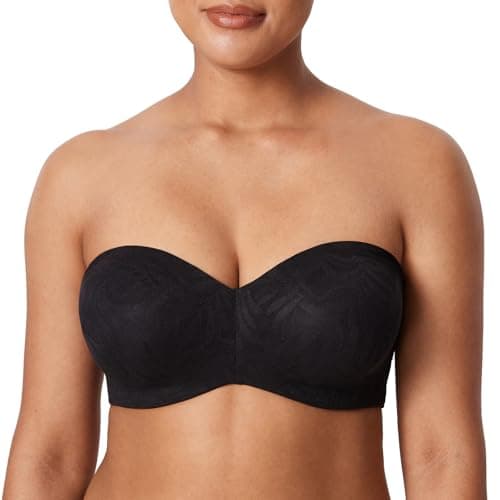 AISILIN Plus Size Big Bust Minimizer Lace Bandeau Bra