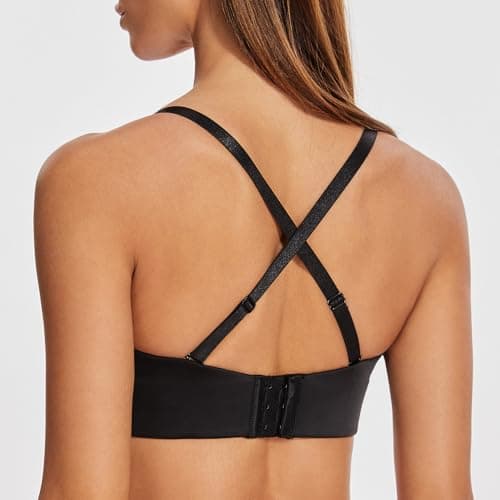 MELENECA Women's Underwire Strapless Bra for Large Bust Minimizer