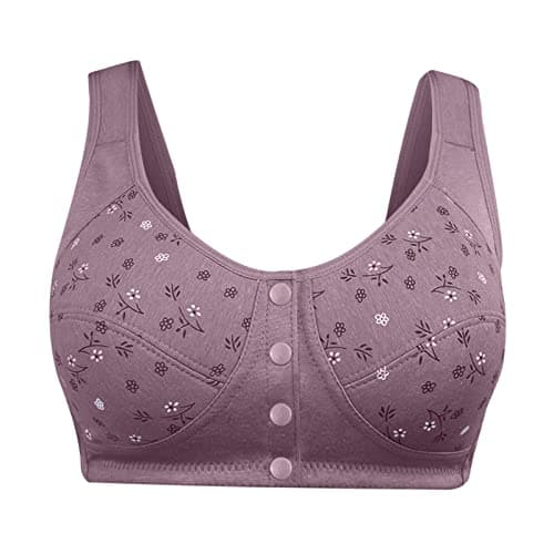 Comfortable Breathable Daisy Bra for Older Women Plus Size No Underwire
