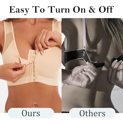 IROCUE Wireless Posture Correcting Bra, Full Coverage Support