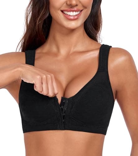 HACI Women's Posture Support Front Closure Wireless Bra