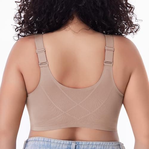 Front Closure Wireless Posture Bra for Women