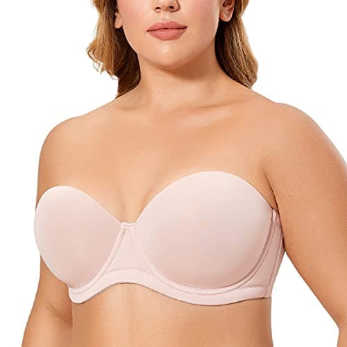 Delimira Plus Size Multiway Strapless Underwire Bra