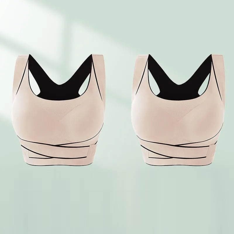 Ruziyoog Women's 2-Pack Wireless Posture Corrector Bras
