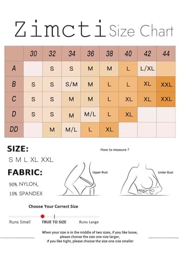 Zimcti Women's Comfortable Strapless Silicone Bandeau Bralette