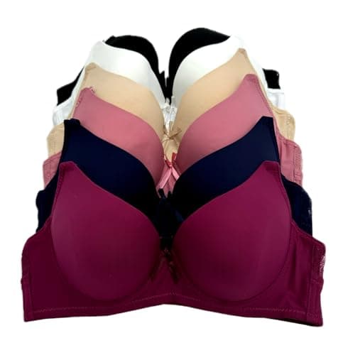 IHeyi 6-Piece Full Cup Wired Gentle Push-up Bra A/B/C