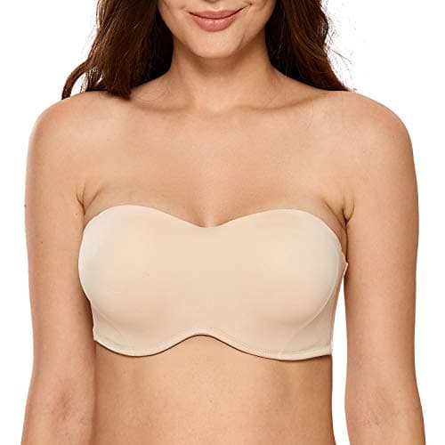 Delimira Women's Strapless Big Bust Minimizer Bra