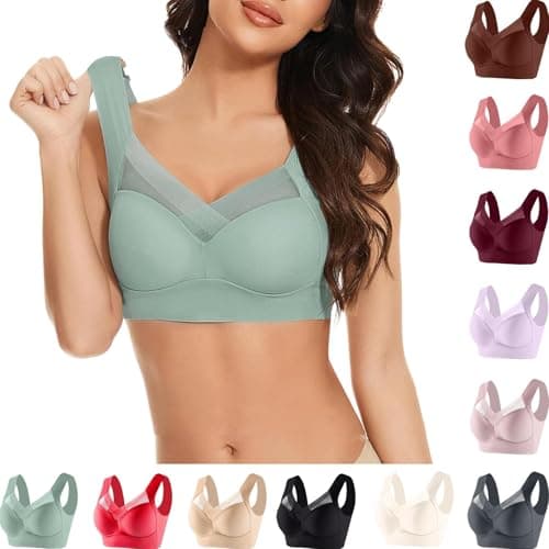 Zen Chic Seamless Wireless Posture Correcting Push Up Bra for Seniors