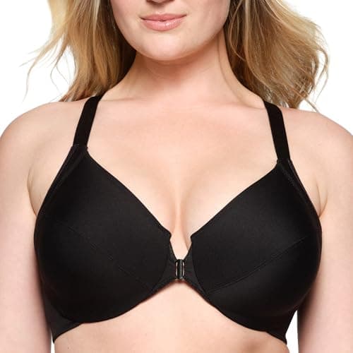 Glamorise Women's Plus Size Front-Closure Wonderwire Bra #1247