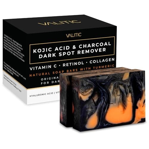 VALITIC Black Soap Bar for Dark Spot Remover - 2 Pack