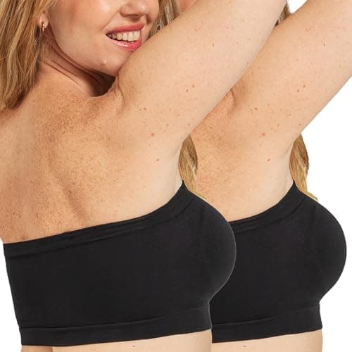 Shapermint Plus Size Strapless Bra - Free Clear Straps Bandeau Top