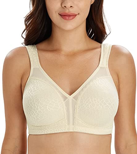Lemorosy Plus Size Full Coverage Minimizer Bra - Comfort and Support