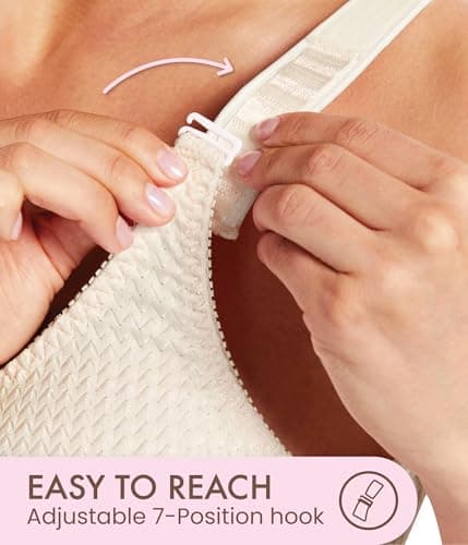 Wirefree Front Closure Bras for Women with Adjustable Straps - Carole Martin