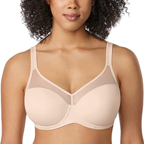 Delimira Women's Full Coverage Underwire Padded Support Bra