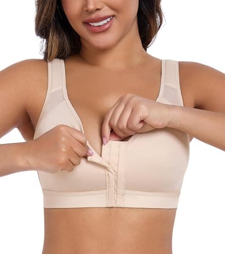 HACI Women's Front Closure Posture Bra Full Coverage Back Support Everyday Wireless Comfy Unpadded Cup for Fat Girls
| HACI Women's Front Closure Posture Bra Full Coverage Back Support Everyday Wireless Comfy Unpadded Cup for Slim Legs
| HACI Women'