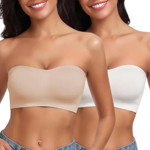 LEYSHE Wireless Padded Strapless Bra for WomenTube Top BraTop
