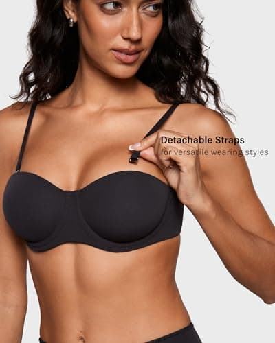 INLYRIC Women's Plus Size Non-Slip Underwire Strapless Bra