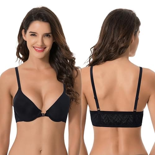 Muse Women's Plus Size Full Coverage Underwire Bra-2PK