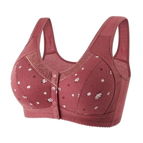 Breathable, Comfortable Daisy Bras for Older Women with Front Closure