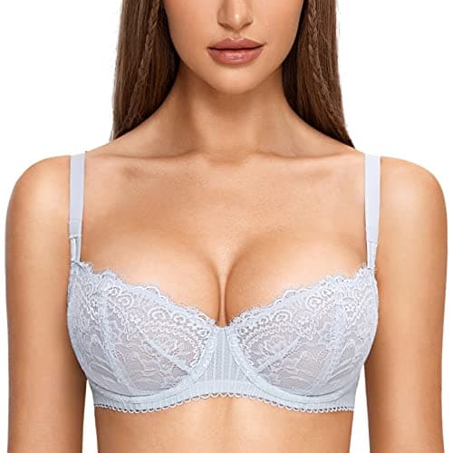Sexy Lace Plus Size Balconette Bra for Women