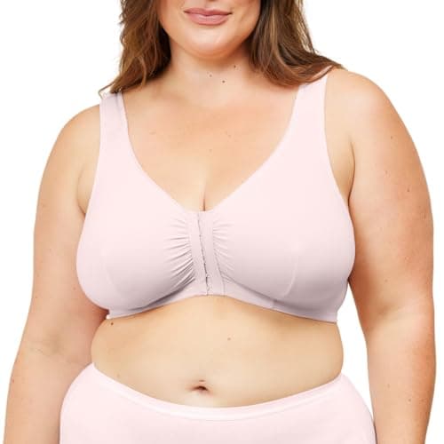 LEADING LADY Women's Cotton Front-Closure Leisure Bra