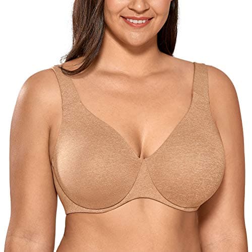 Delimira Women's Plus Size Minimizer Underwire Bras