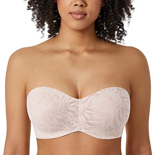 AISILIN Plus Size Big Bust Minimizer Lace Bandeau Bra