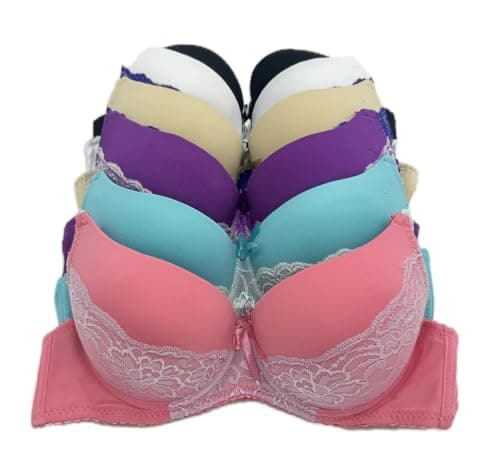 IHeyi 6-Piece Full Cup Wired Gentle Push-up Bra A/B/C