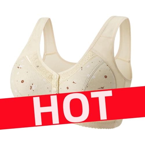 Breathable, Comfortable Daisy Bras for Older Women with Front Closure
