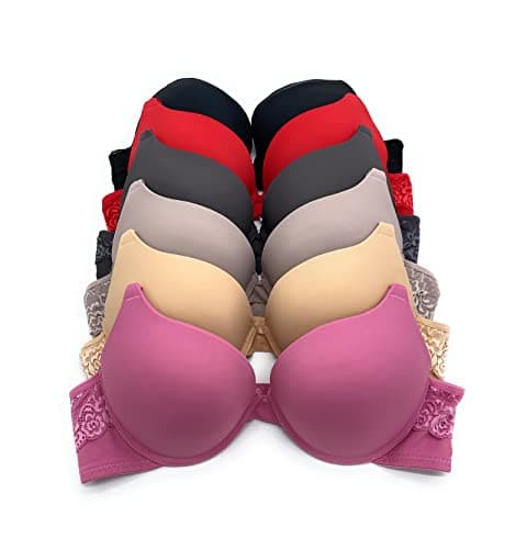 6pcs Iheyi ADD 2-Cuppushup Bra, Extreme Thick Padding, 32B-40C
