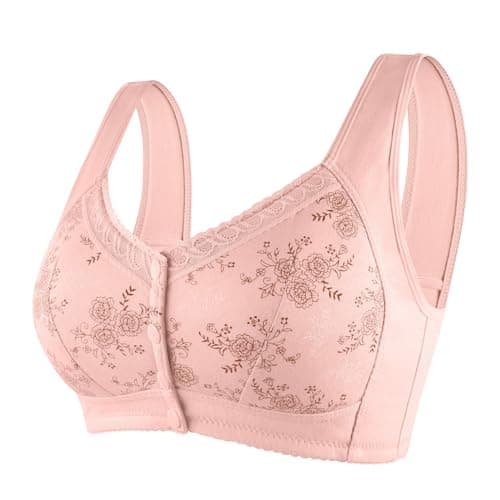Breathable, Comfortable Daisy Bras for Older Women with Front Closure
