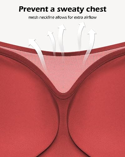 WOWENY Wireless Minimizer Bras for Women V-Neck Padded Bralettes