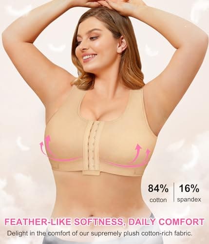 BRABIC Women's Post-Surgery Compression Bras for Mastectomy Support