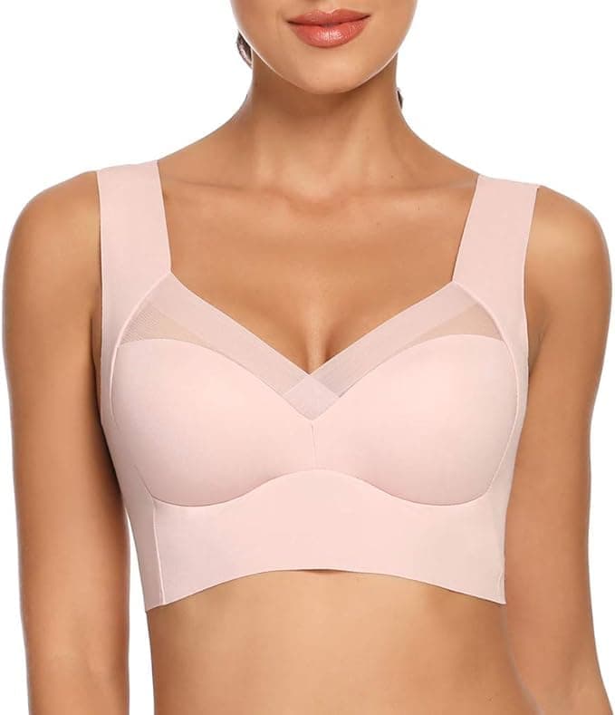 WOWENY Women's Seamless Wirefree Padded Push-Up Bra