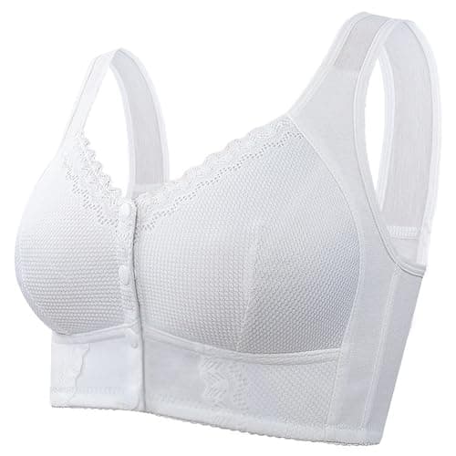 FHTECO Thin Cup Wireless Bras for Older Women