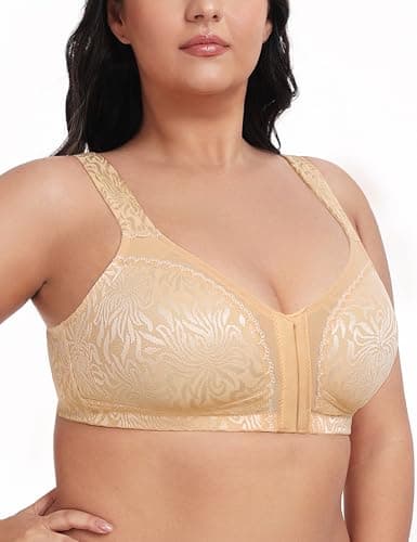 Wingslove Women's Front Closure Minimizer Bra Plus Size