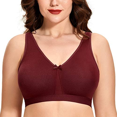 AISILIN Women's Wireless Plus Size Sleep Bra
