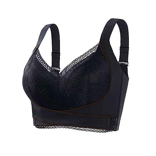 Kendally Comfortable Corset Bra with Lace and Side Buckles for Older Women