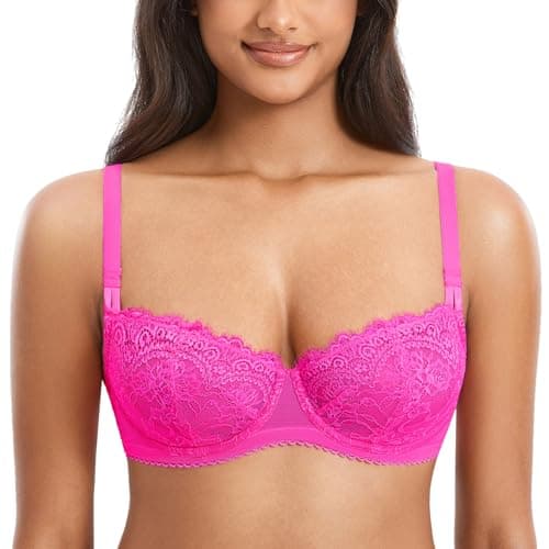 Sexy Lace Plus Size Balconette Bra for Women