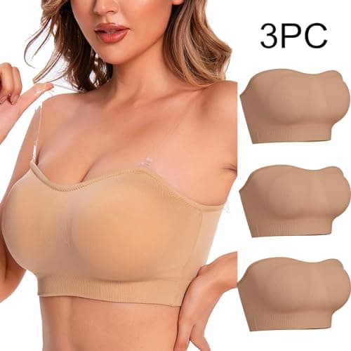 3 Pack Women's Breathable Stretchy Crop Top Bralette
