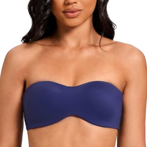 MELENECA Women's Underwire Strapless Bra for Large Bust Minimizer