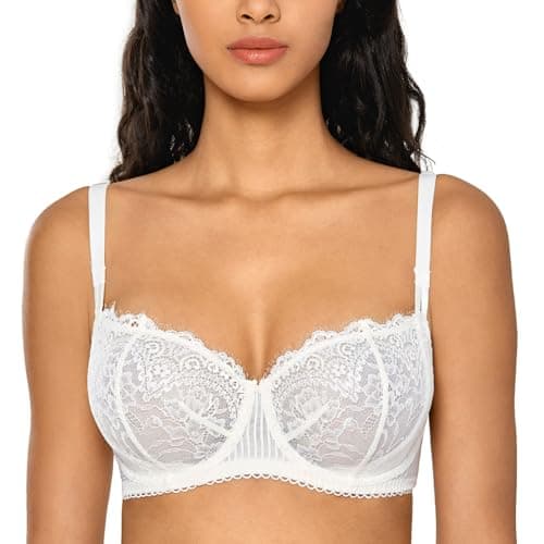 Sexy Lace Plus Size Balconette Bra for Women