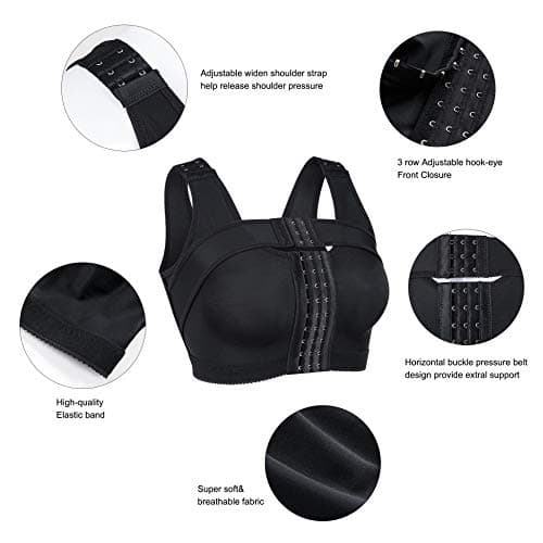 RDSIANE Post-Surgery Front Closure Bra for Women Posture SupportCompression Shapewear…