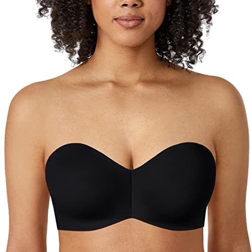 Delimira Women's Strapless Silicone-Free Minimizer Plus Size Bra