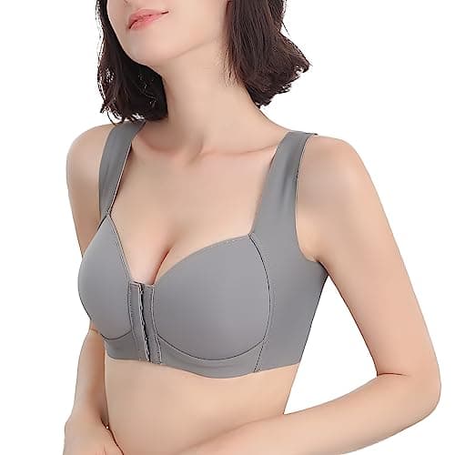 FallSweet Women's Close Front Push-Up Wire-Free Seamless Bra for Comfort