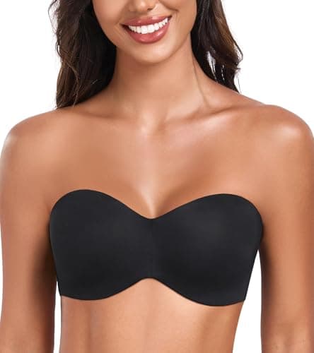 DotVol Women's Plus Size Seamless Underwire Strapless Minimizer Bra