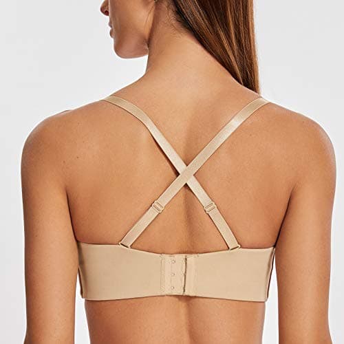 MELENECA Large Bust Minimizer Strapless Bra with Underwire