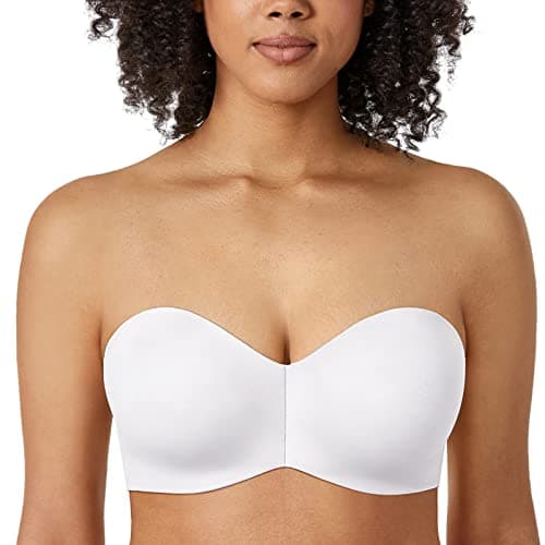 Delimira Women's Strapless Silicone-Free Minimizer Plus Size Bra