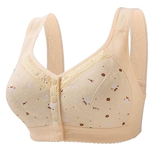 Hnodov Glamorette Snap Front Bra for Older Women
