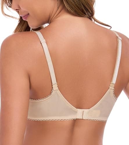 HACI Women's Balconette Underwire Scoop Neck Bra